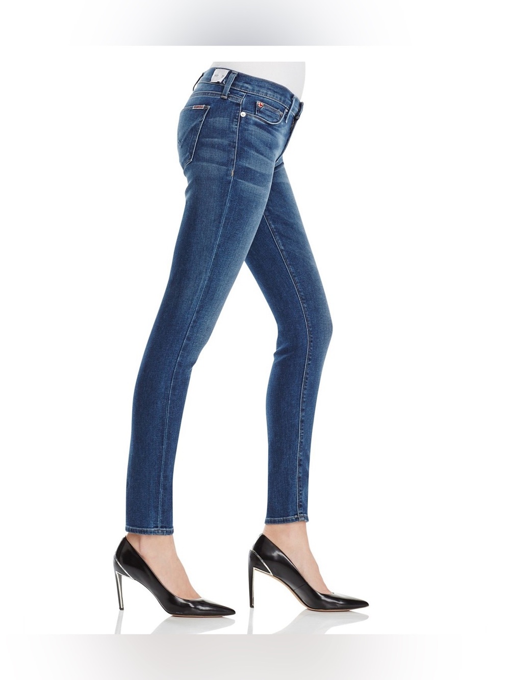 👖Hudson Krista super skinny Jeans Women's Deep Blue Stretch Denim💙 - Picture 6 of 9